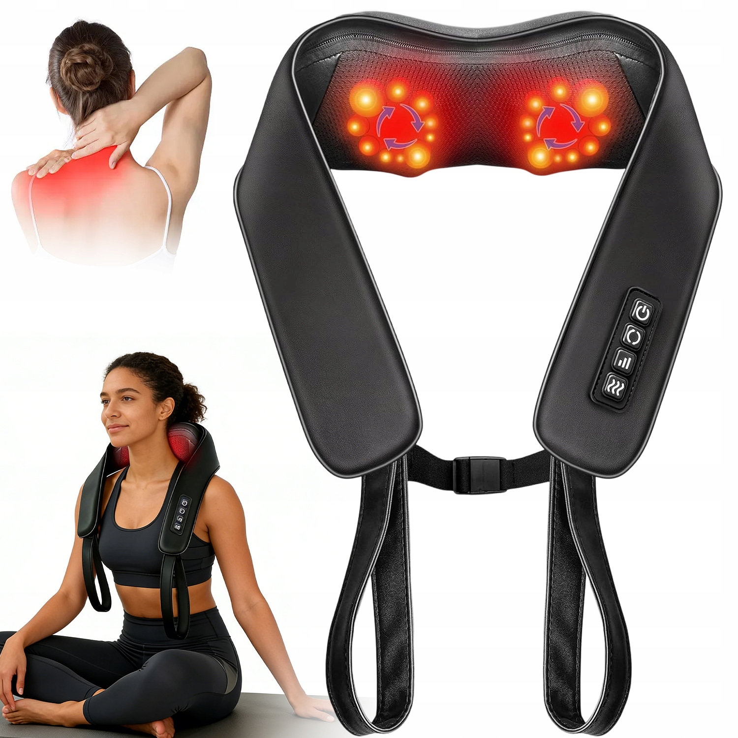 Masażer Do Szyi Karku 20 Głowic Przenosny Dla Mamy Taty