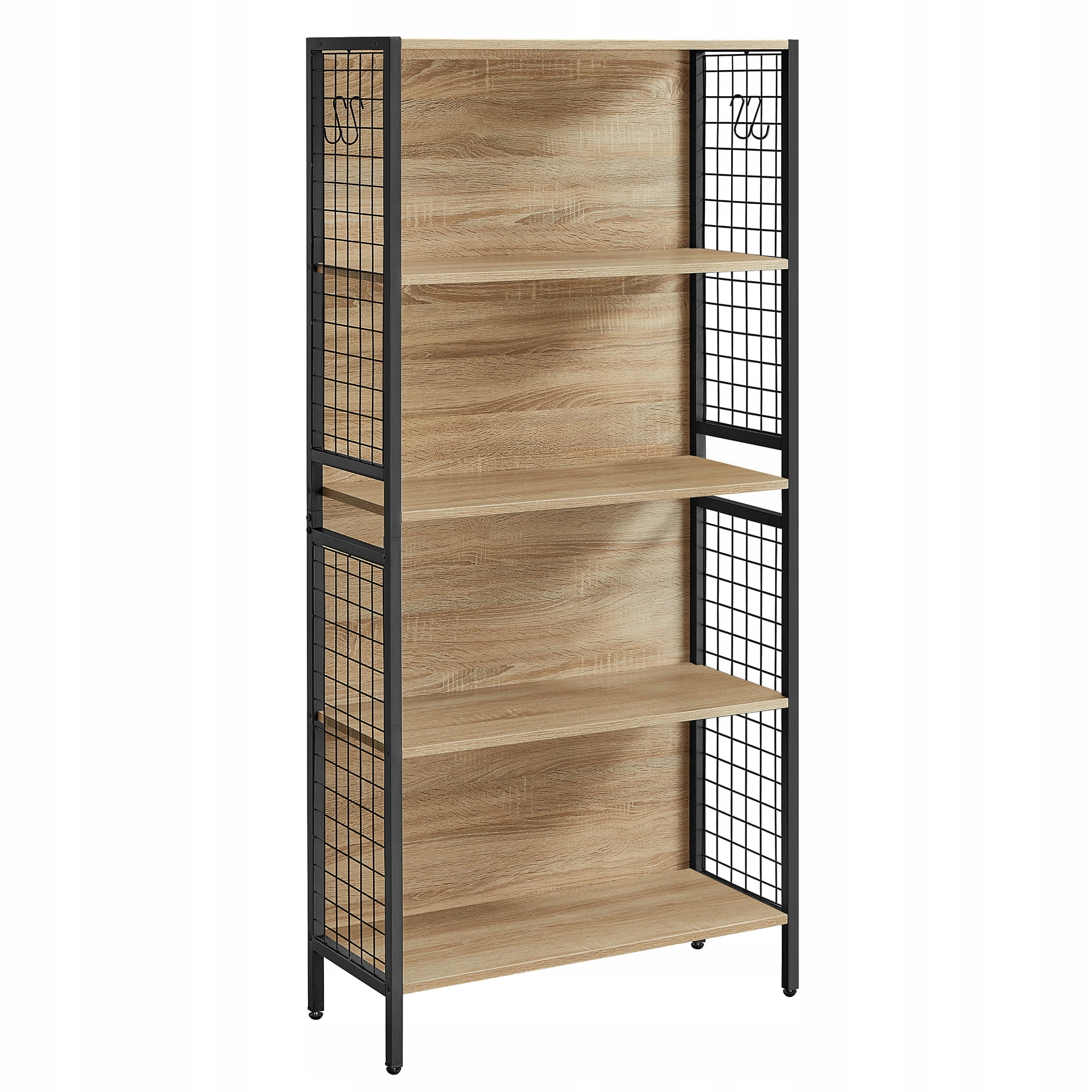 Regál na knihy, 4 police dub sonoma 74x30x155 cm