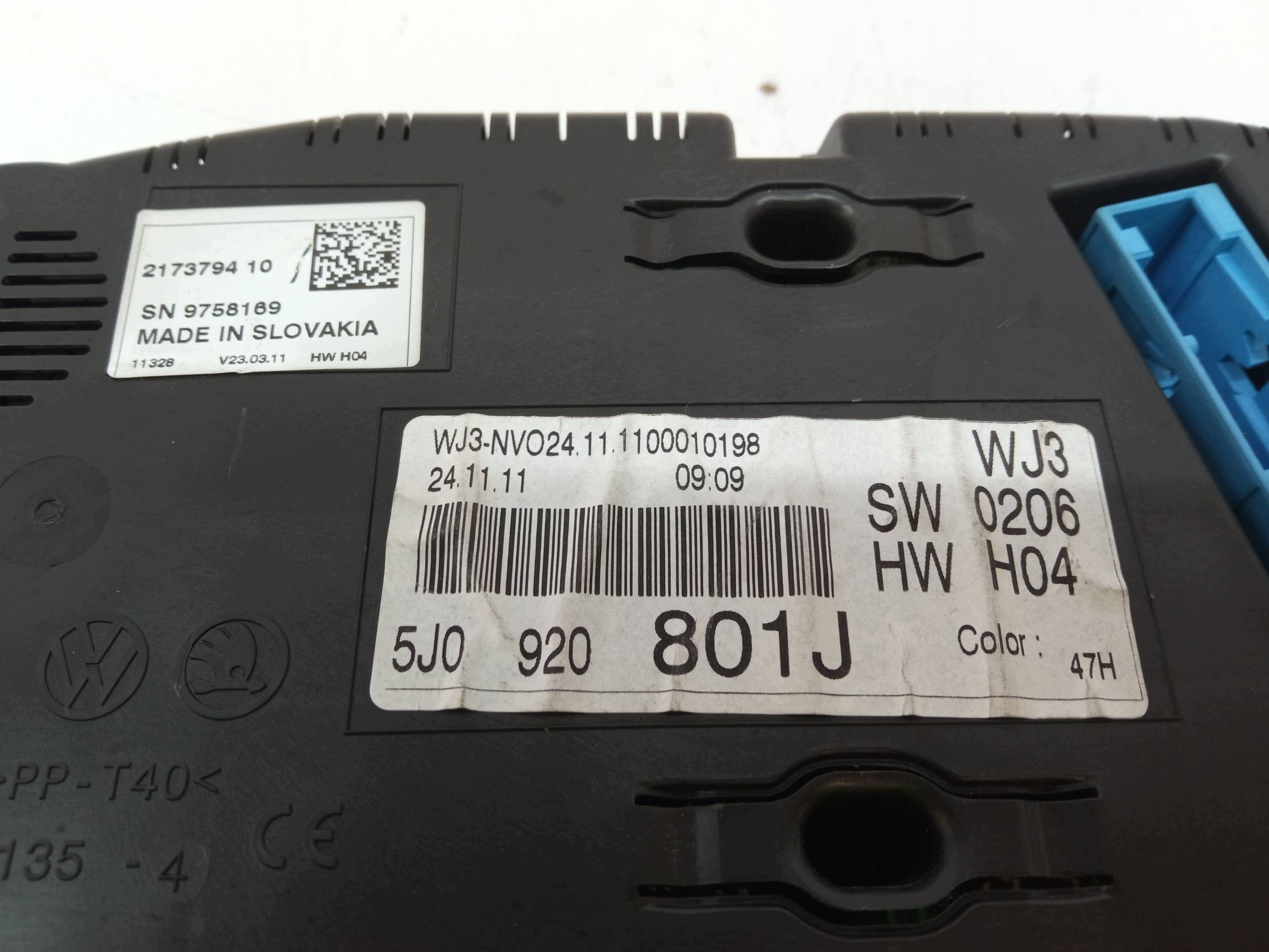 dials EU 5J0920801J 1.6 TDI Skoda Fabia II (2007-2014)