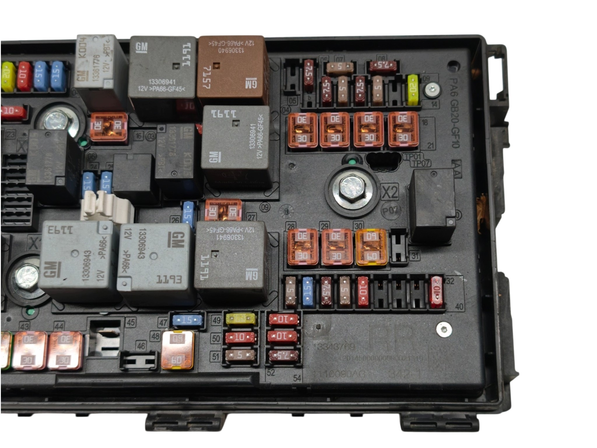 OPEL ASTRA J IV module BSI fuse box original 13343769 RR