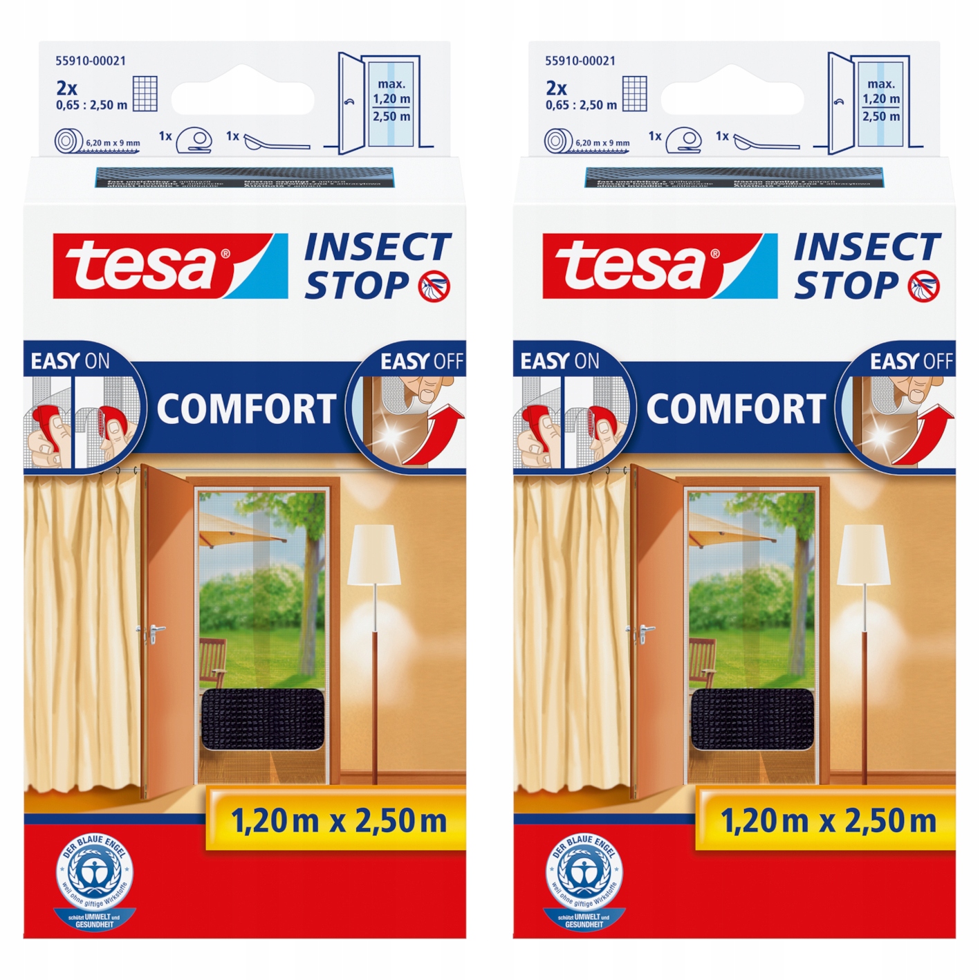 

Moskitiera na drzwi balkonowe tesa 1,2x2,5mx2
