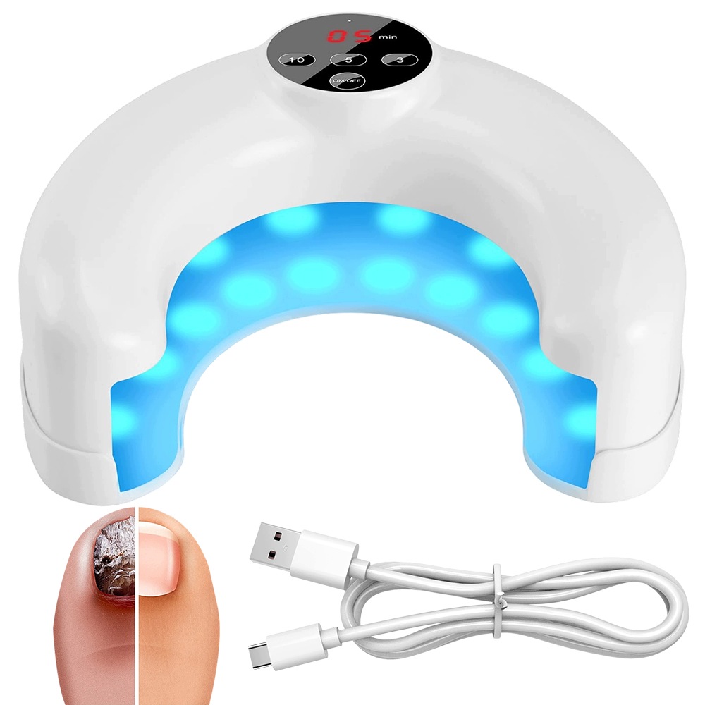1500 mAh lampa na vytvrzování nehtů 365 nm 405 nm bílá s nabíječkou