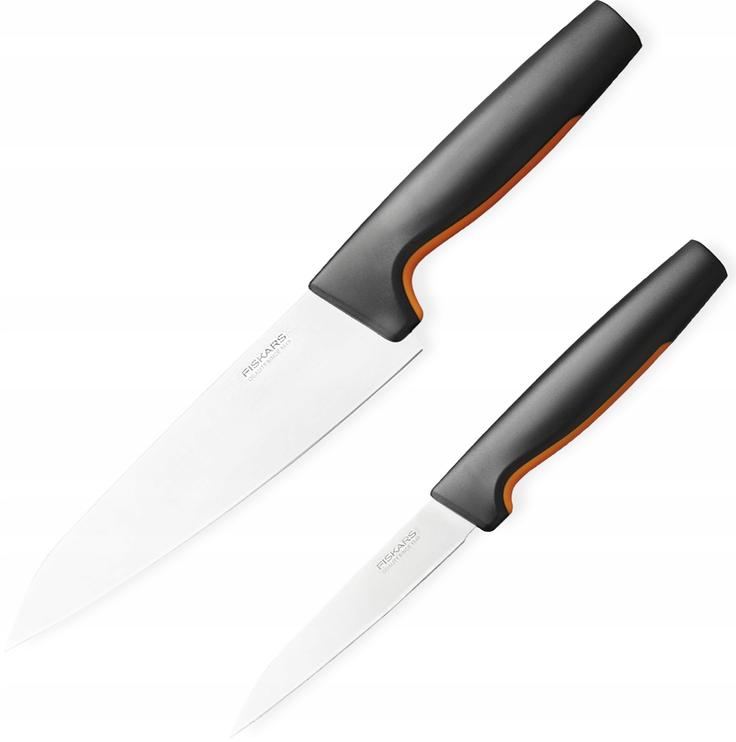 FISKARS KOMPLET ZESTAW 5 NOŻY KUCHENNYCH DO WARZYW OWOCÓW SZEFA + OSTRZAŁKA Linia Functional Form
