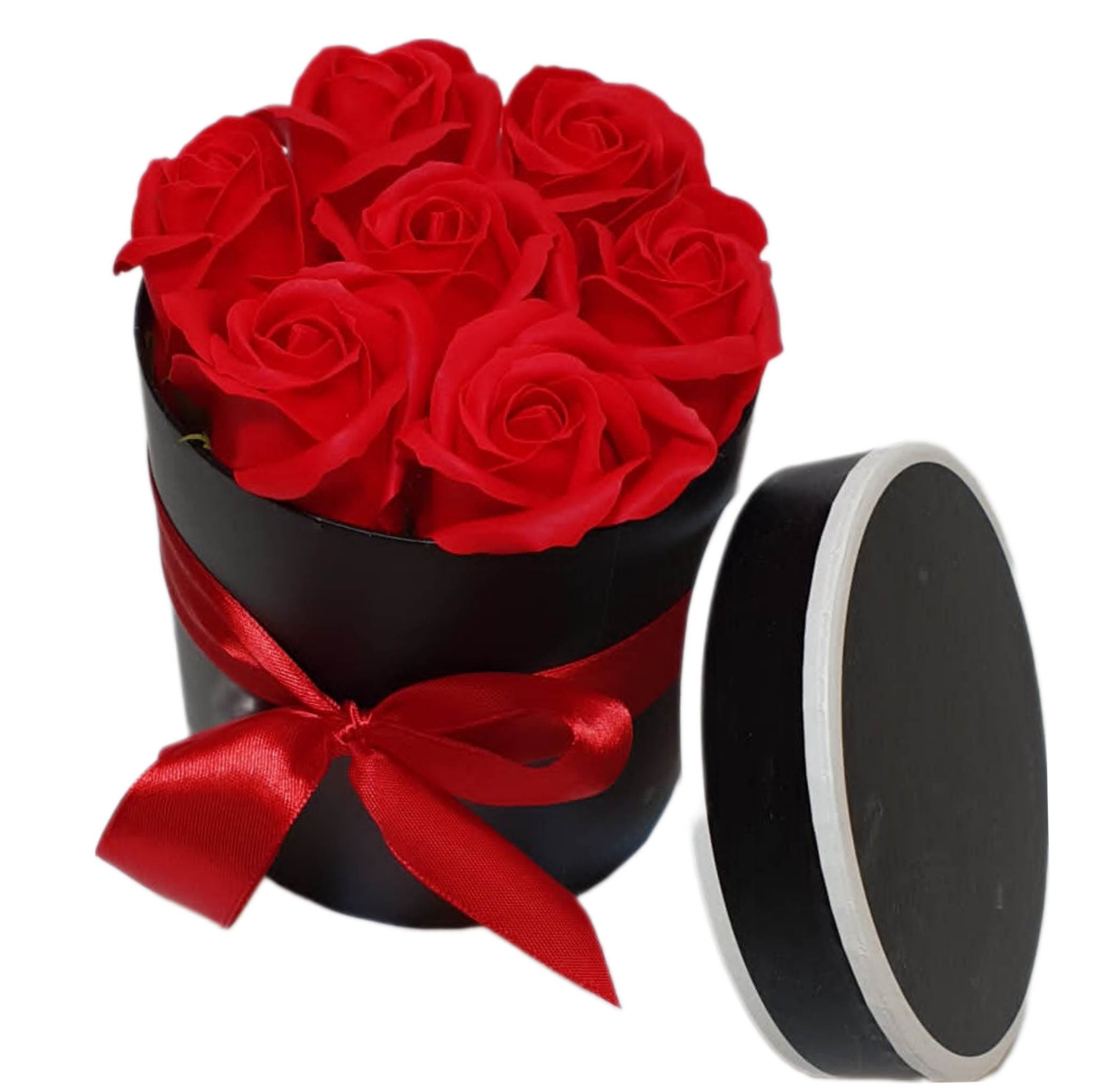 

Pachnący Flower Box z Mydlanymi Różami