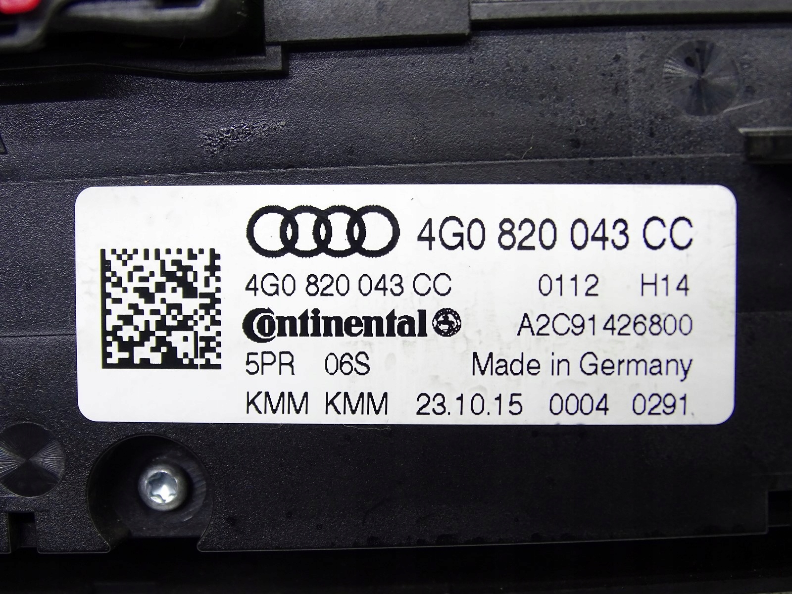 PANEL klími klimatizaci AUDI A6 C7 A7 4G LIFT 4G0820043CC