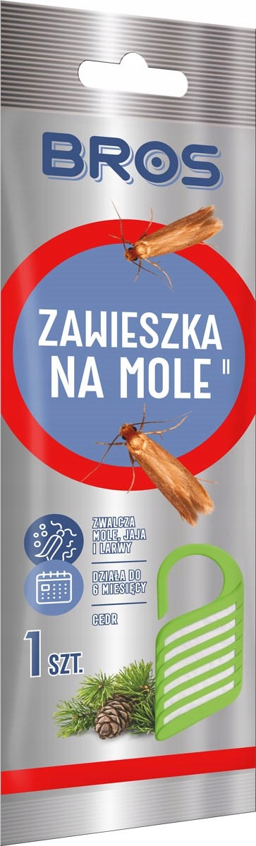 

Bros Zawieszka na Mole Odzieżowe Cedrowa 1szt