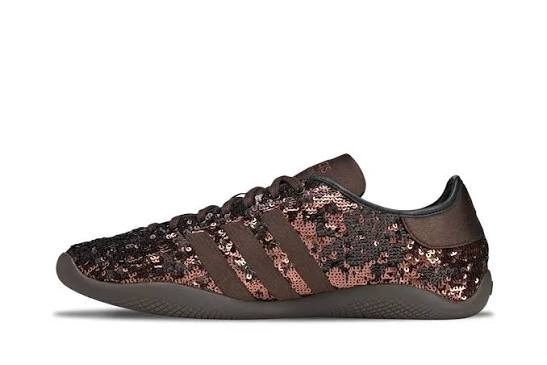 Boty Adidas x Wales Bonner Karintha Lo Sequin "tmavě hnědé" KH8798 vel. 39 1/3
