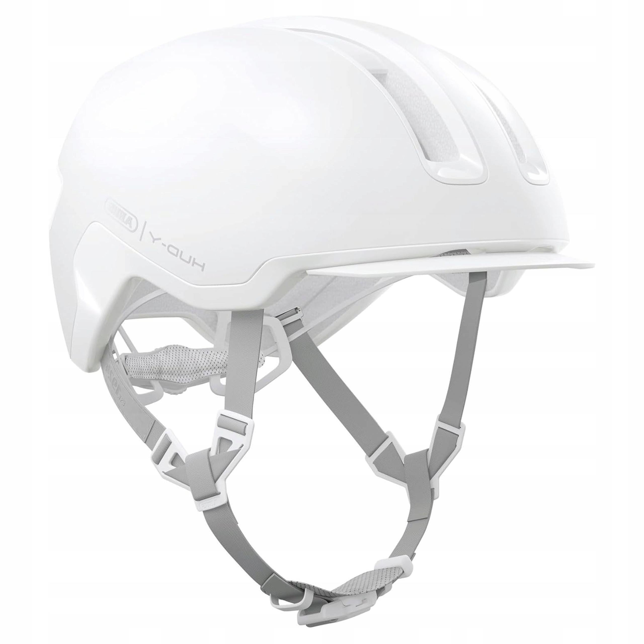 Cyklistická přilba Abus Hud-y pure white M 54-58 cm městská, větraná, bez Led