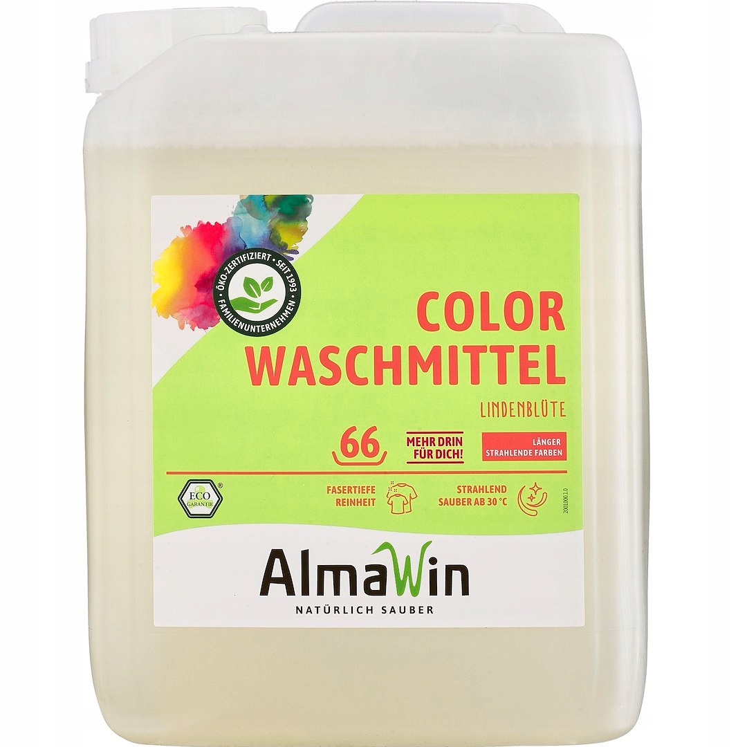 Tekutý Prací Prostředek Na Barevné Prádlo (koncentrát) Eco 5 L (66 Praní) Almawin
