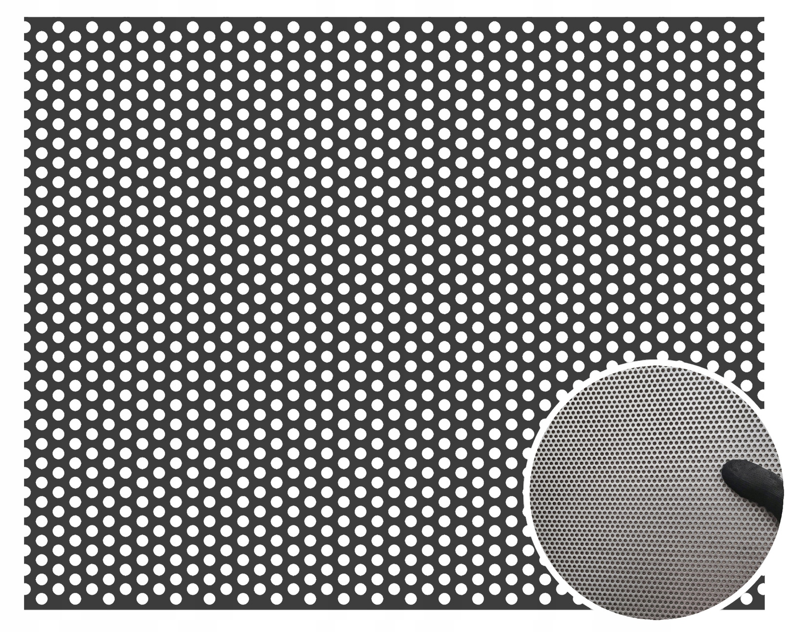 Blacha Perforowana 1000 x 2000 Stal Surowa Gr. 3 mm Rv 3-5 Koła 3 mm