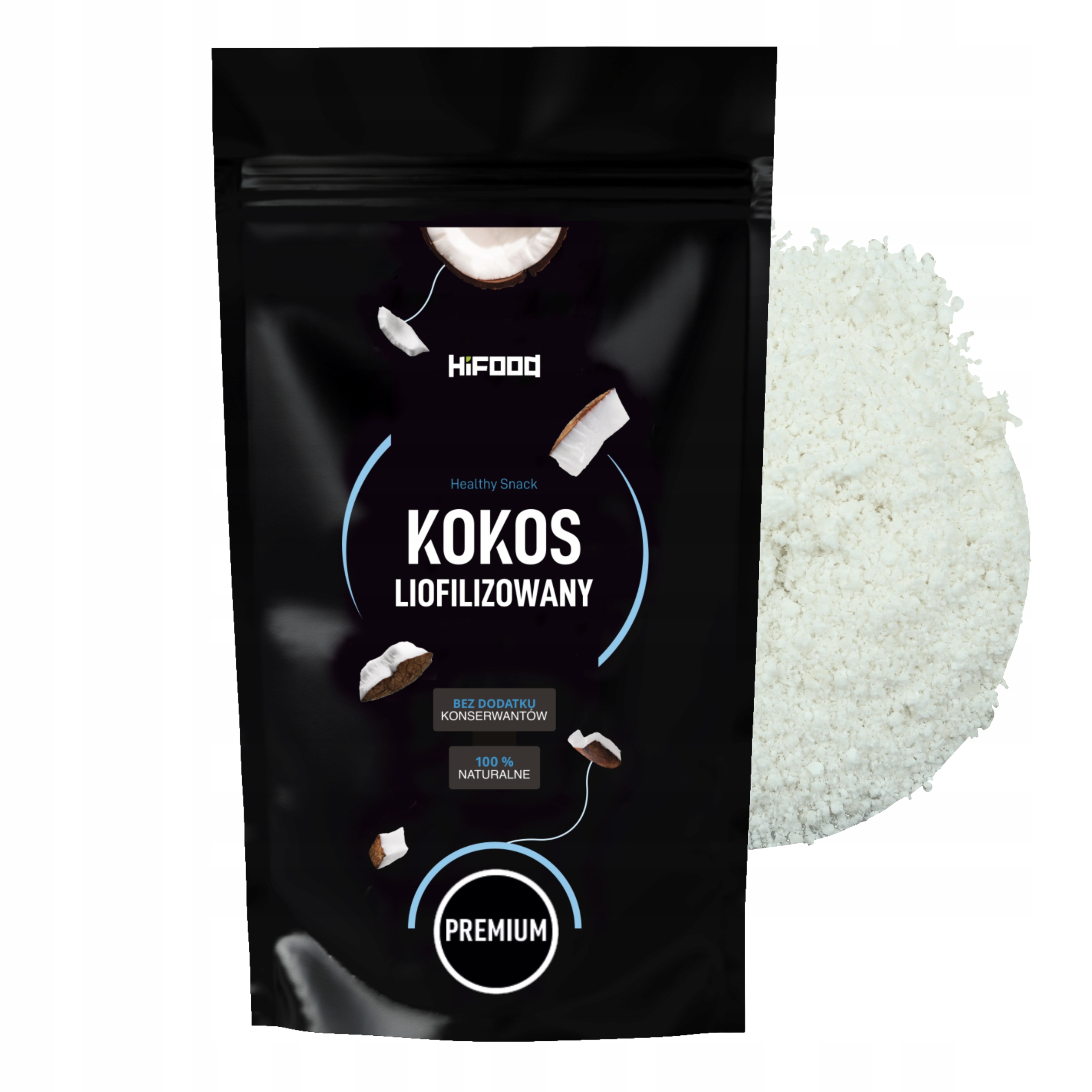 Kokos Liofilizowany W Proszku 1kg Owoce Liofilizowane HiFood Jakość Premium