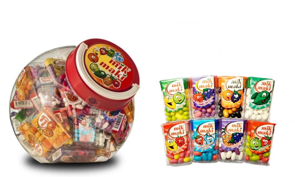 Bmb Cukierki Mik Maki Piłka mix smaków 70 sztuk