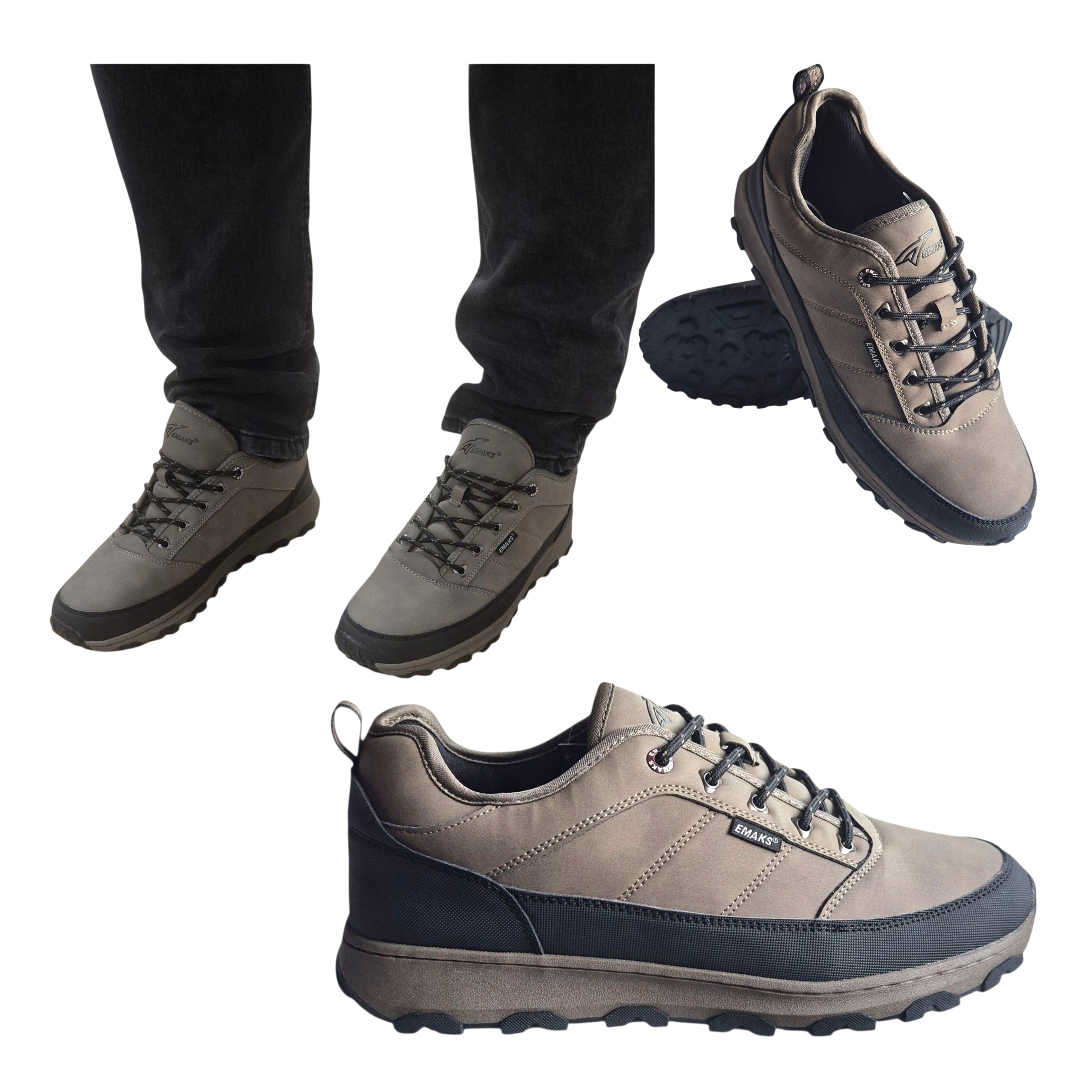 Pánské sportovní tenisky Adidas Trekkingové kožené semišové Khaki 42