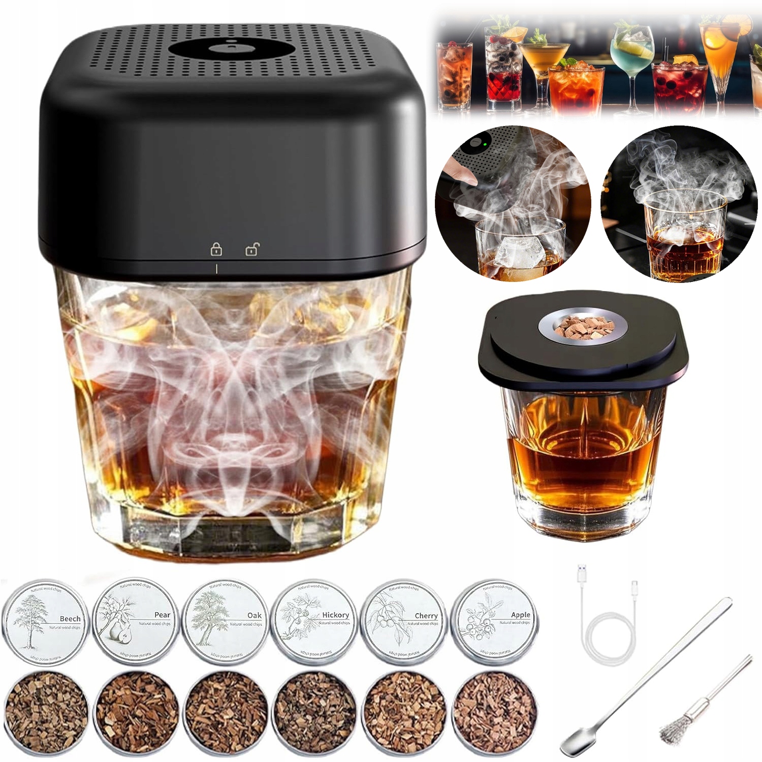 Sada Na Uzení Whisky Smoker Gadget Dárek Pro Muže Na Valentýna