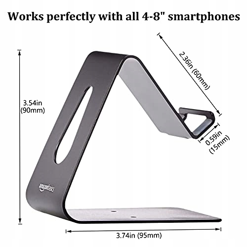 STOJAK UCHWYT na telefon UNIWERSALNY metalowy AMAZON Kolor czarny