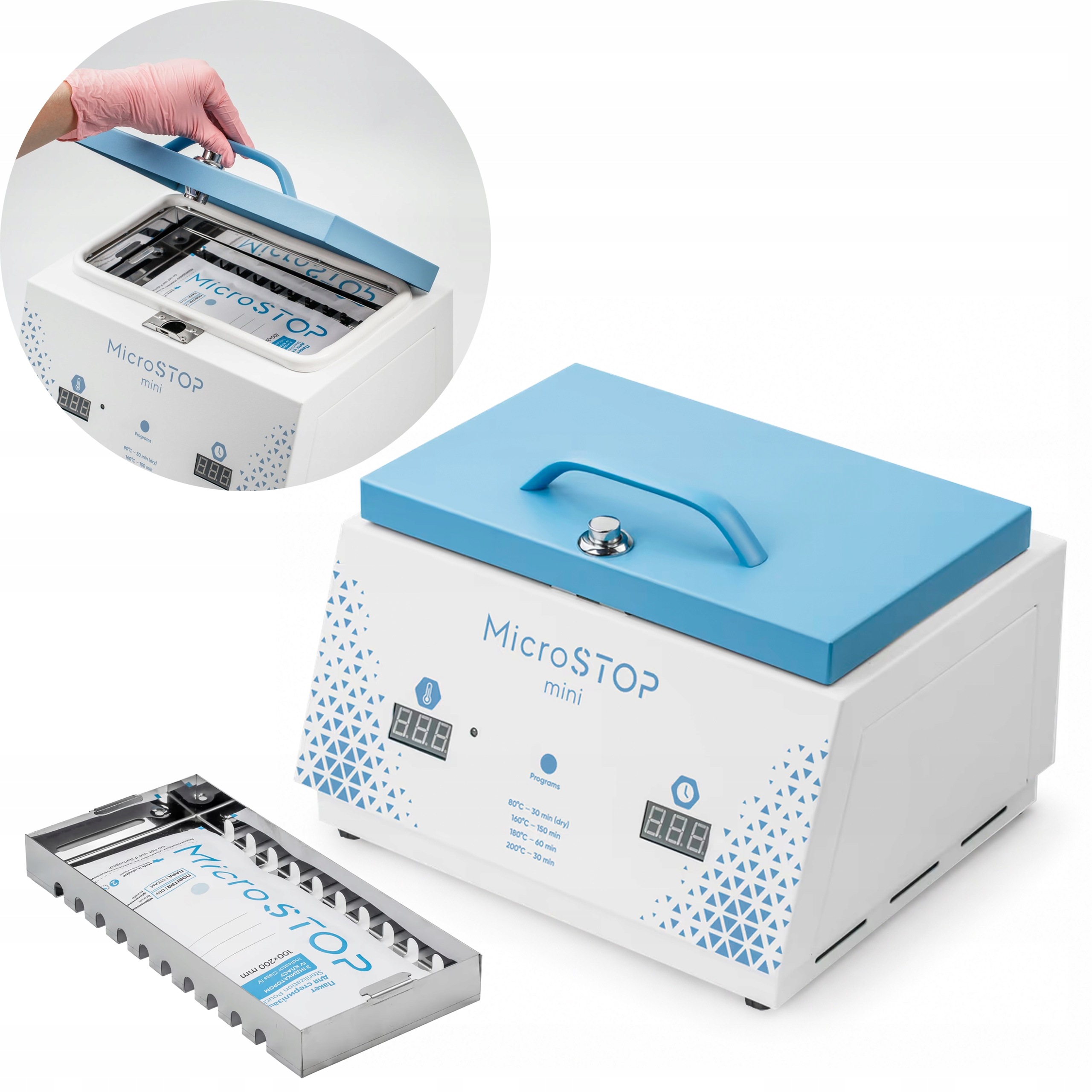 Sterylizator Gorącym Powietrzem Wysokotemperaturowy MicroSTOP Mini 500W