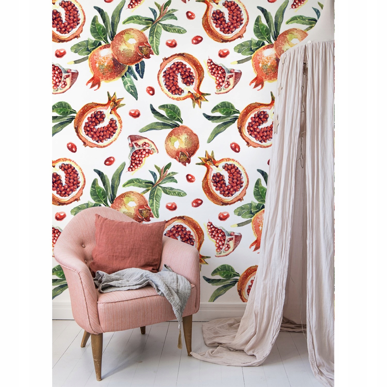 

Tapeta na ścianę Kwiaty i owoce vintage 360x250 cm