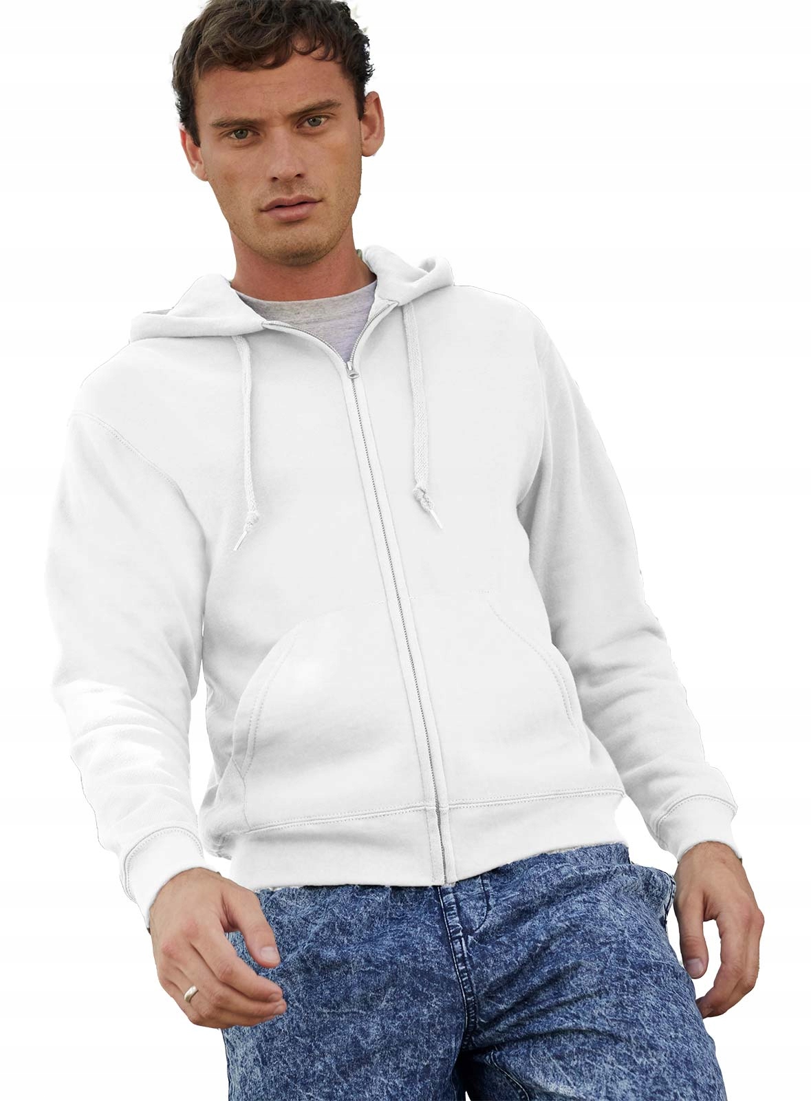 

Męska bluza z kapturem Fruit Klasyk biała 2XL