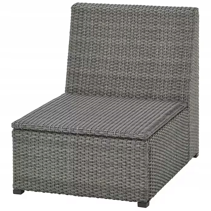 Ikea Solleron Sekcia 1-miestna, záhradná, tmavošedá