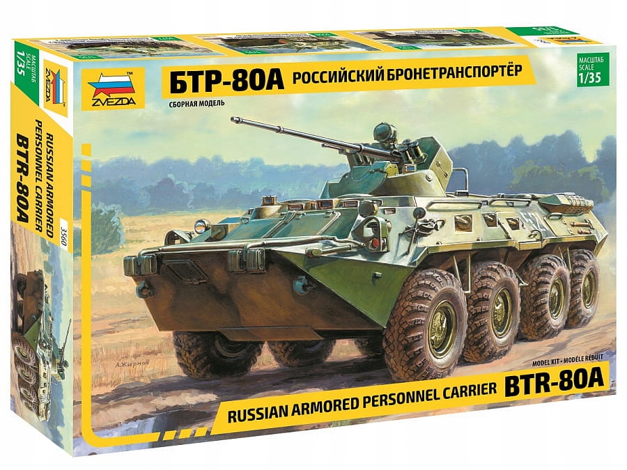 BTR-80A Ruský obrněný transportér 1:35 Zvezda 3560