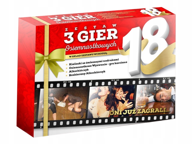 

Gra Imprezowa 18 Alko-Chińczyk 3 Gry 4 Kieliszki