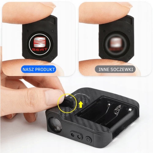 ZESTAW LED LOGO HD PROJEKTOR WSZYSTKIE MODELE VOLKSWAGEN + GRATIS BATERIE Kod producenta VOLKSWAGEN-04123