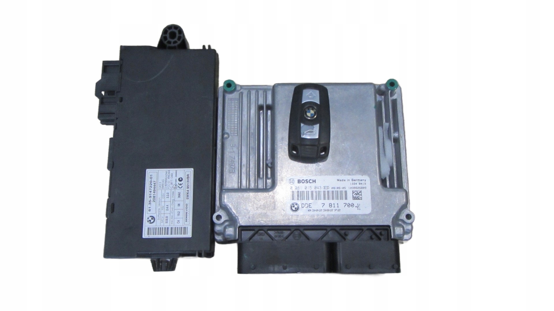 BMW N47 2.0D computer module control unit CAS of the engine key running board 7811700