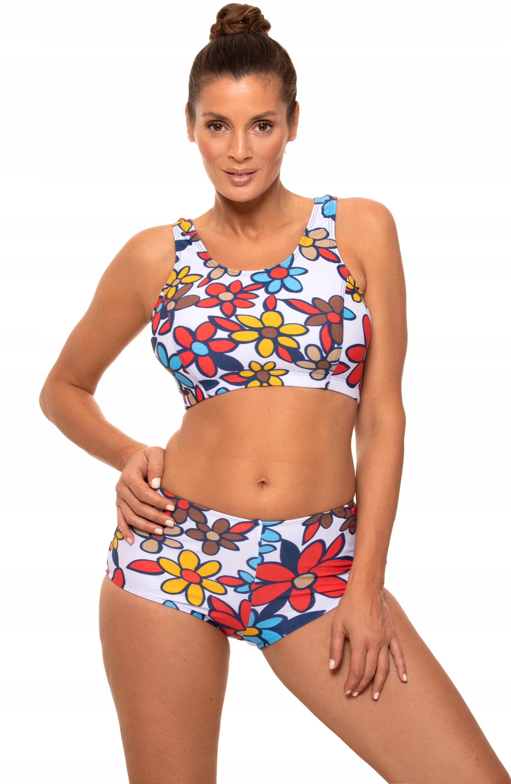 Marko Plavky bikiny Nevin M-722 (2) Bílé s květinami, 36