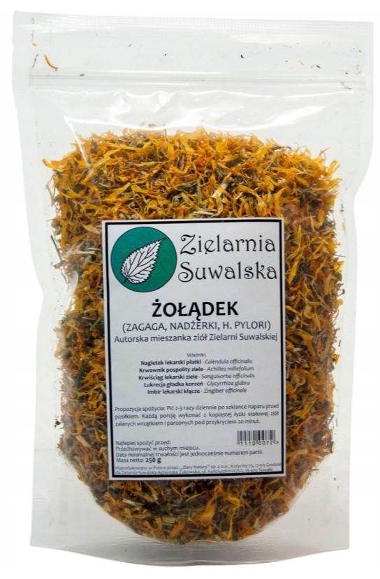 

Zielarnia Suwalska Zioła na Żołądek Wrzody 250g