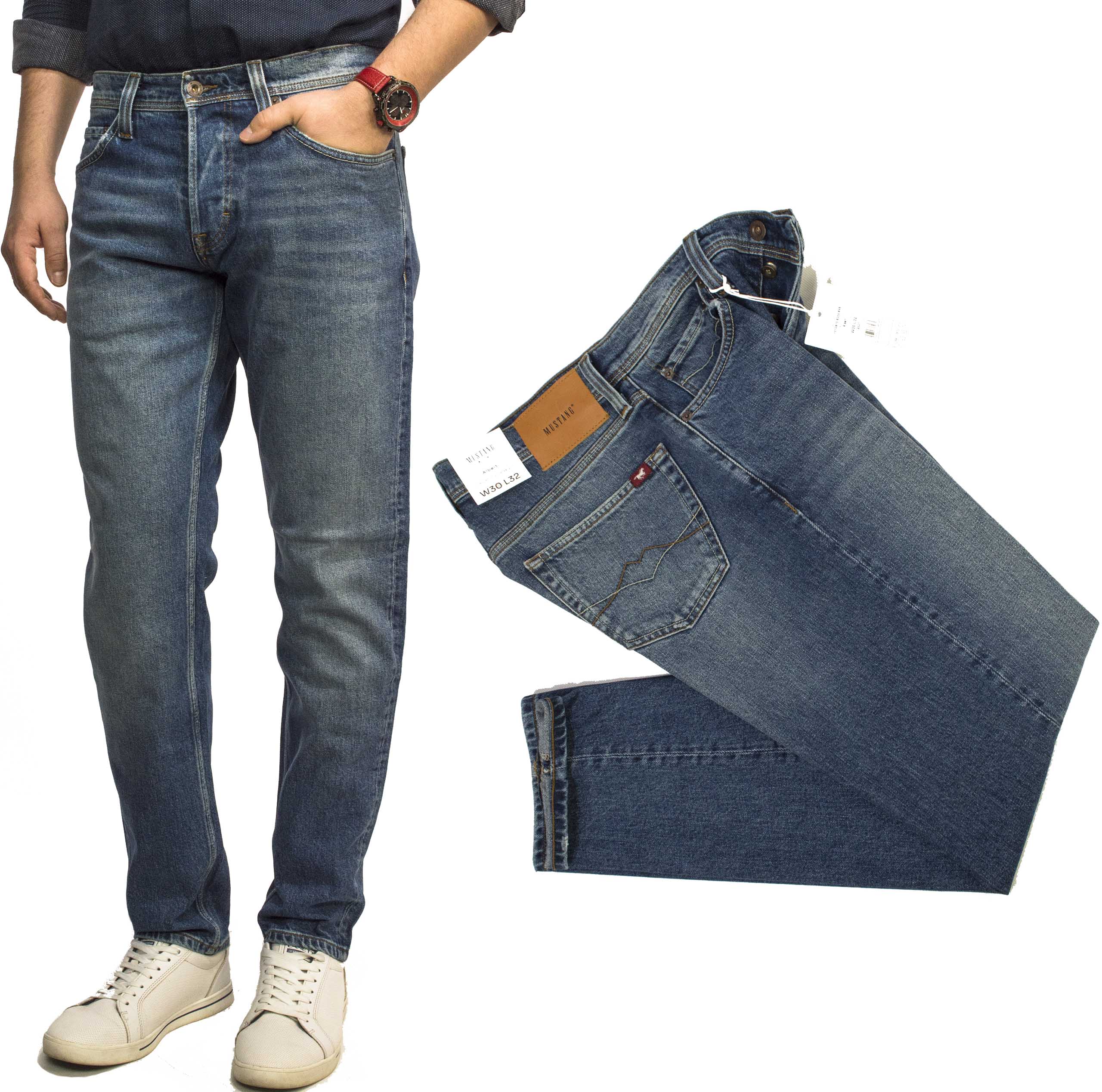 Mustang Albert 585 pánské džíny jednoduché klasické W33 L34