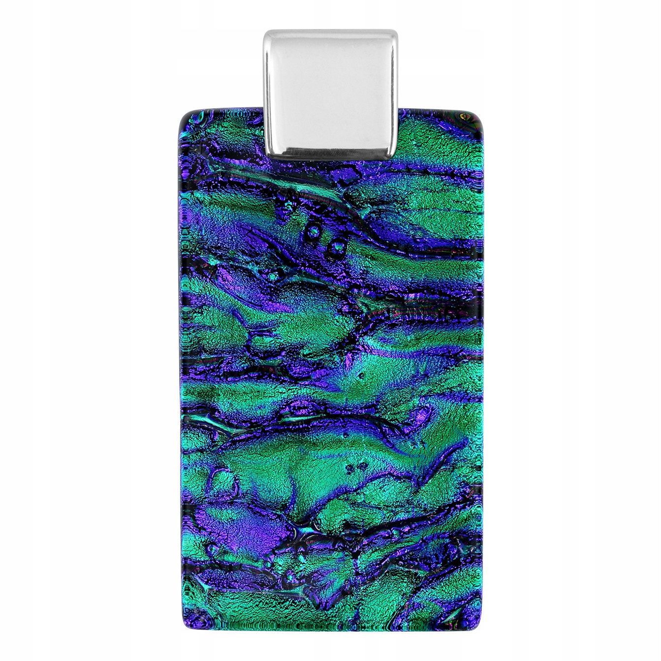 Dámský zelený přívěsek Harf sklo murano