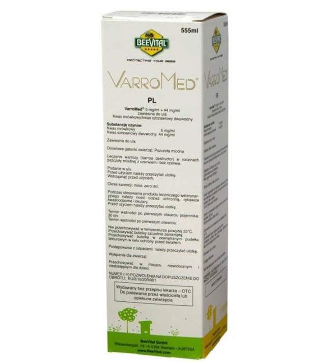 Lek na warozzę Varromed BeeVital butelka 555 ml waroza VITA27