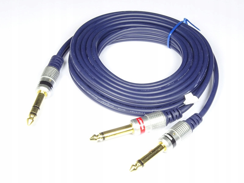 Kabel Jack 6.3 stereo 2 x Jack 6.3 mono MK75 Vitalco 5 m (x1ks)