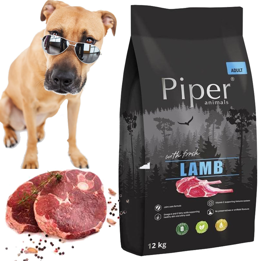 Levně Piper Fresh Lamb 12kg Čerstvé Jehněčí Suché Krmivo Pro Psa Bez Obilovin