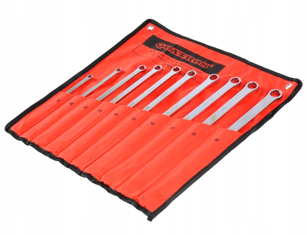 KLUCZE OCZKOWE Z GRZECHOTKĄ 8-19mm 10EL DŁUGIE Stan opakowania oryginalne