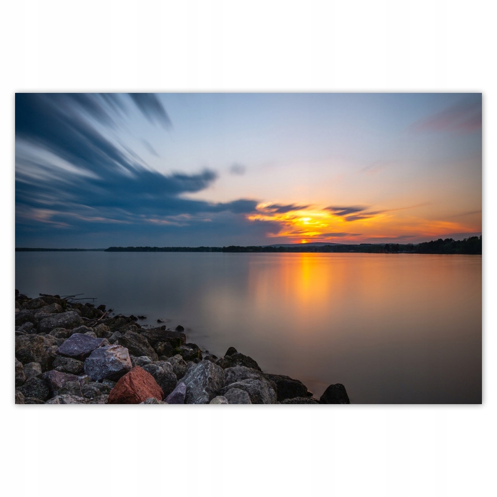 

Plakaty 93x62 Kamienista plaża jezioro