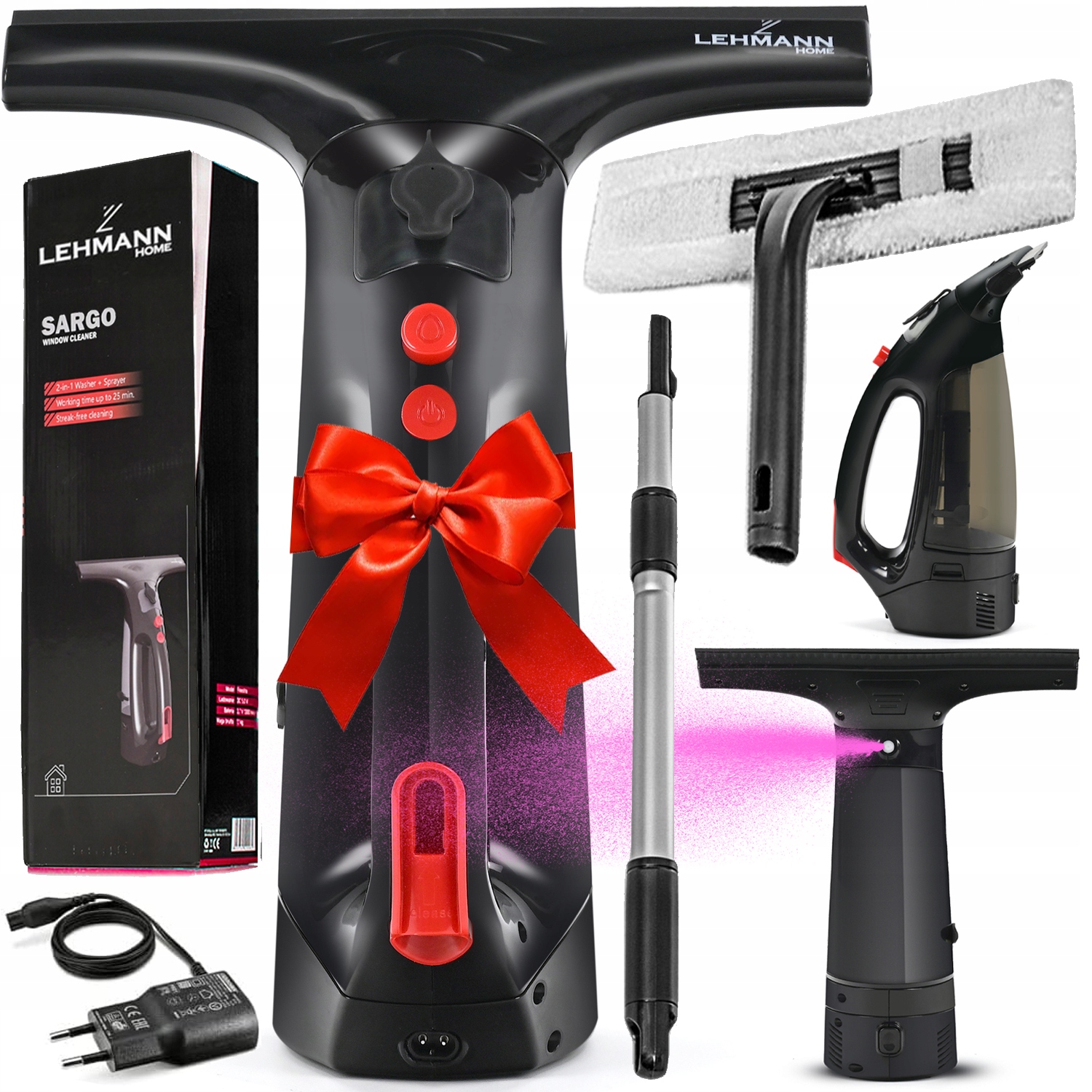 Myjka Do Okien Szyb Luster Akumulatorowa Zestaw Wysokich Szyb