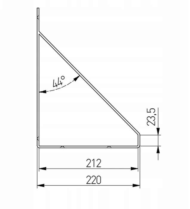 2x WSPORNIKI PODPÓRKA POD PÓŁKI GINO LOFT CZARNE Marka GTV