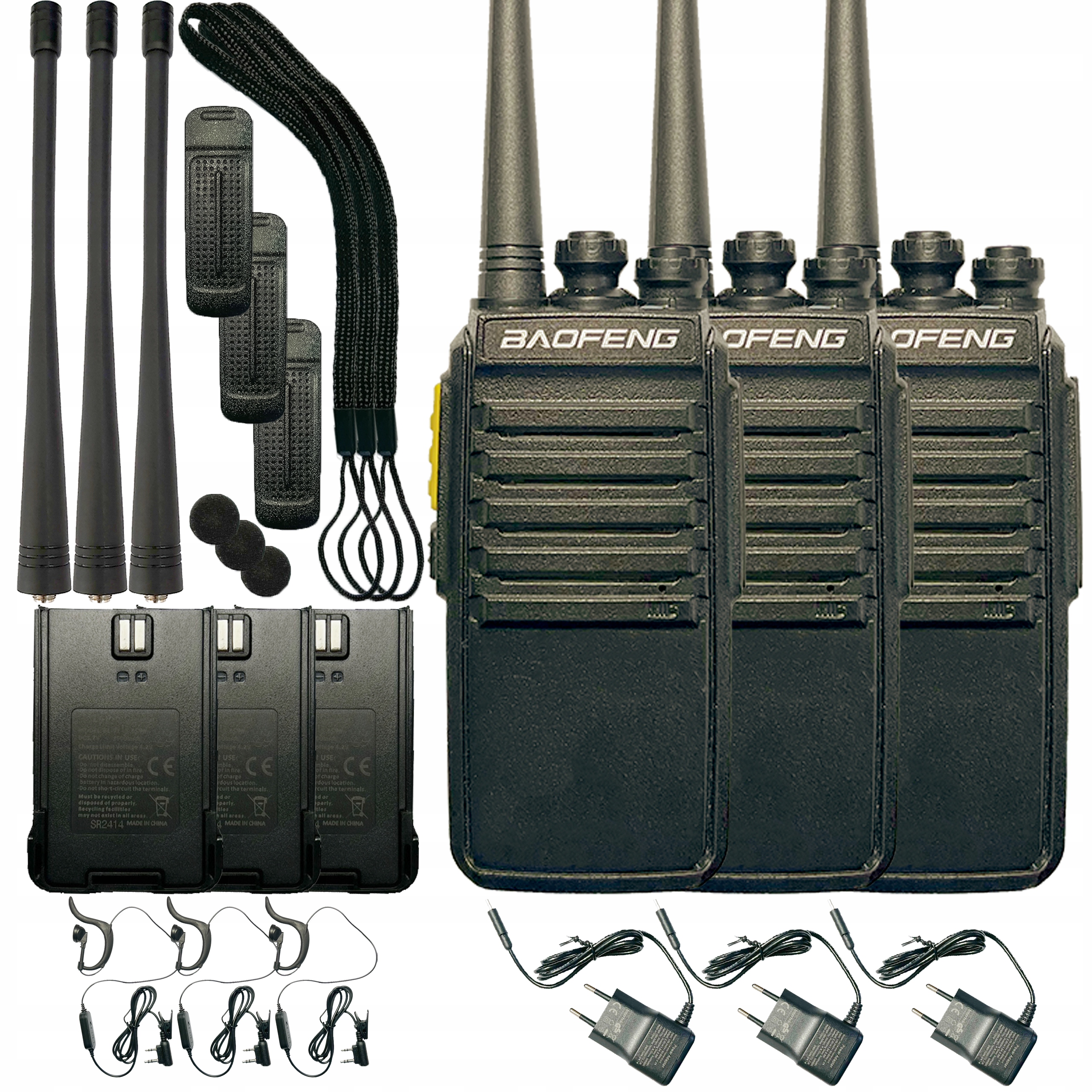 Baofeng Radio C3 Pro 3szt Radiotelefon do pracy Usb-c Szyfrowanie Rozmów