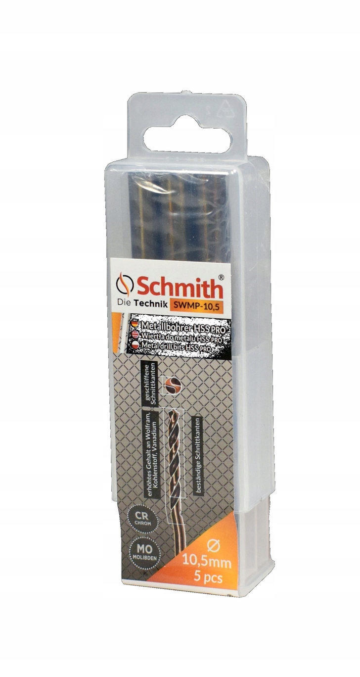Wiertło do metalu HSS PRO 4,5 (10 szt.) Schmith