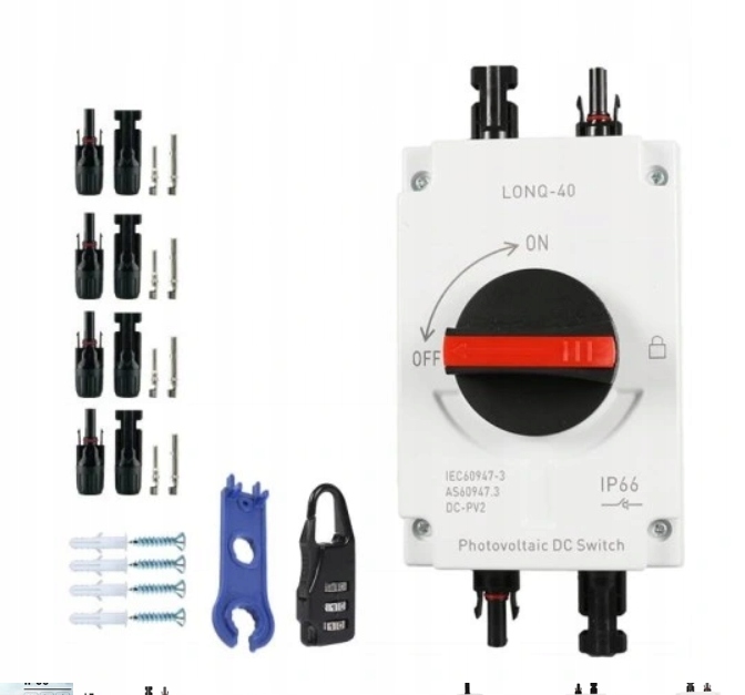 Připojovací Přepínač DC Pv 32A 1200V Pro Fotovoltaické Instalace