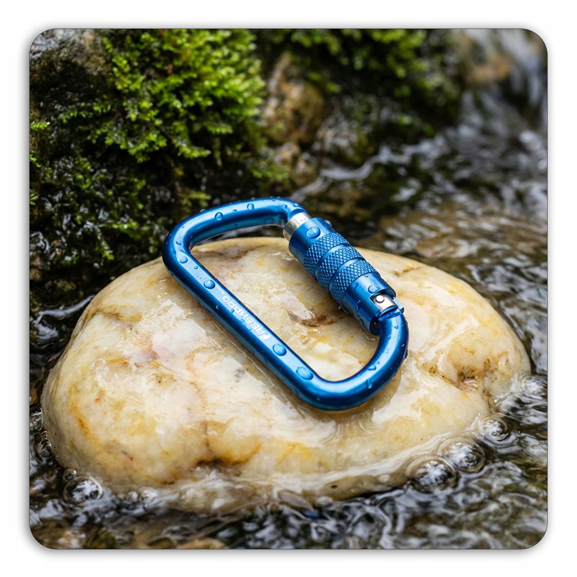 FRESKARO Karabinek Aluminiowy Auto-Lock 1224kg Do Hojdanki Jogi Kempingu — miniatura 7