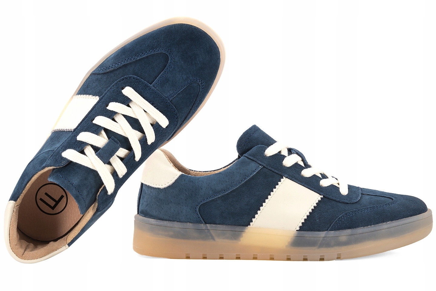 Filippo DP6770 Dámské Sportovní Polobotky Kožené Tenisky, tmavě modré, velikost 40