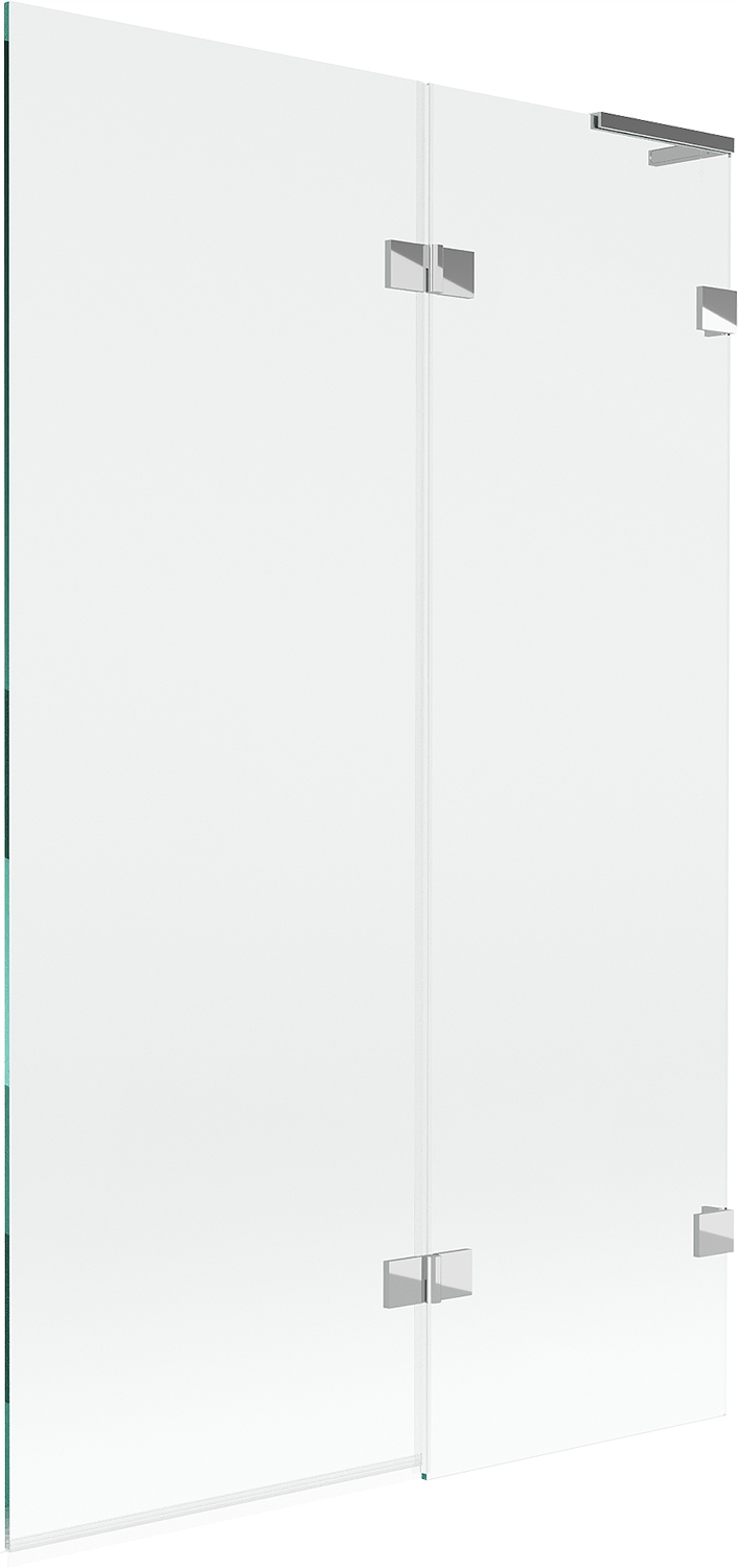 Mexen Lunar L vanová zástěna 2-křídlová pravá 110 x 150 cm, transparentní,
