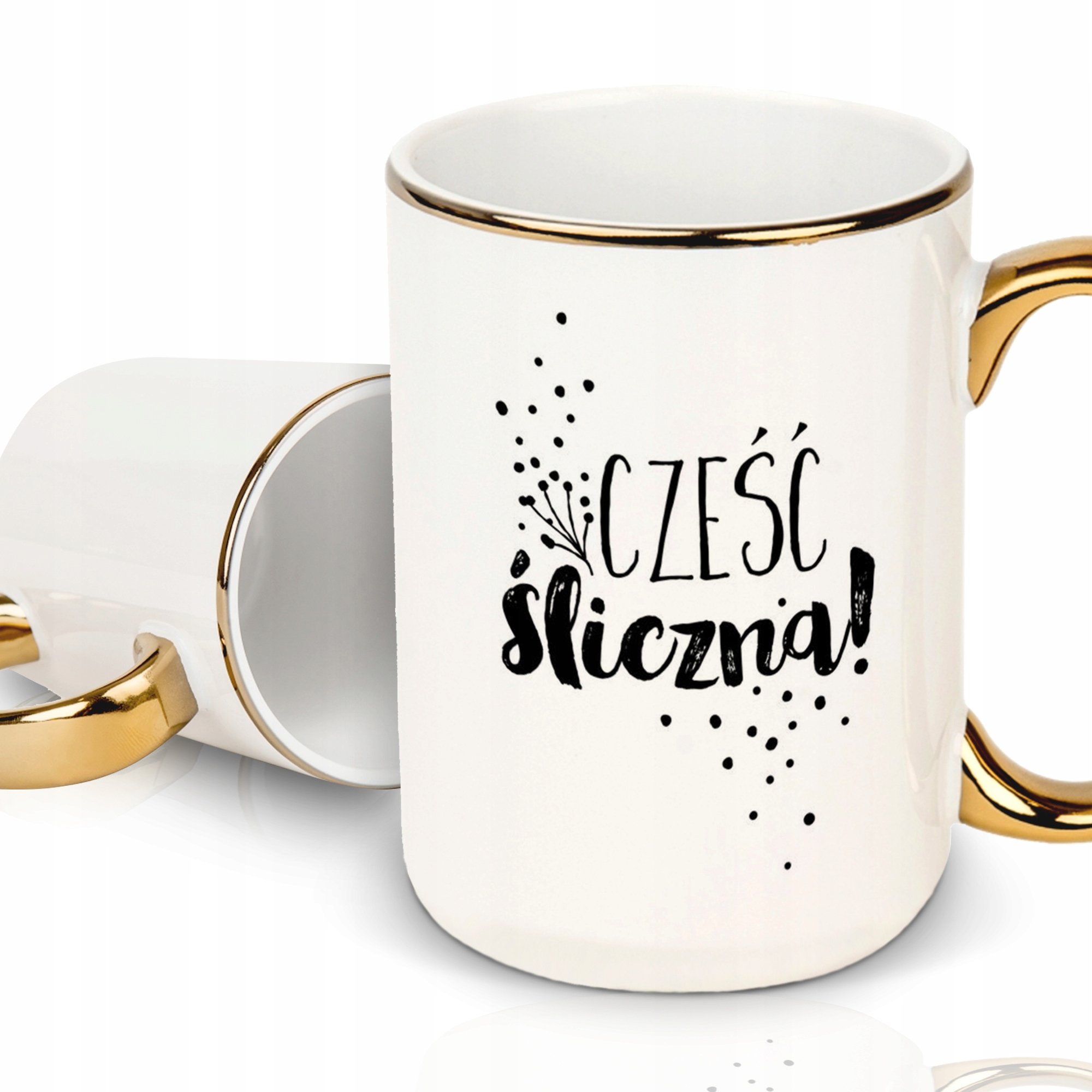 

Duży Kubek XXL Gold Cześć Śliczna