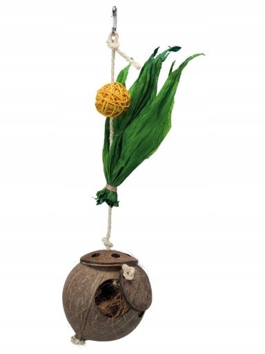 Levně 2 x Trixie Hračka s kokosem pro ptáky 35 cm TX-58920