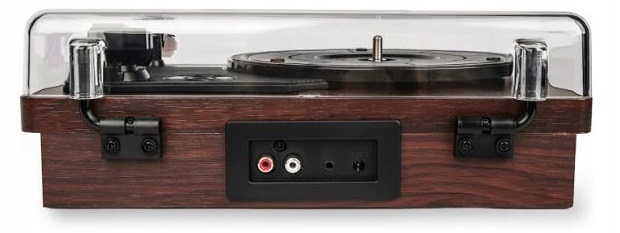 GRAMOFON ODTWARZACZ PŁYT WINYLOWYCH BLUETOOTH PIERWSZY GRAMOFON NA PREZENT Kolor brązowy