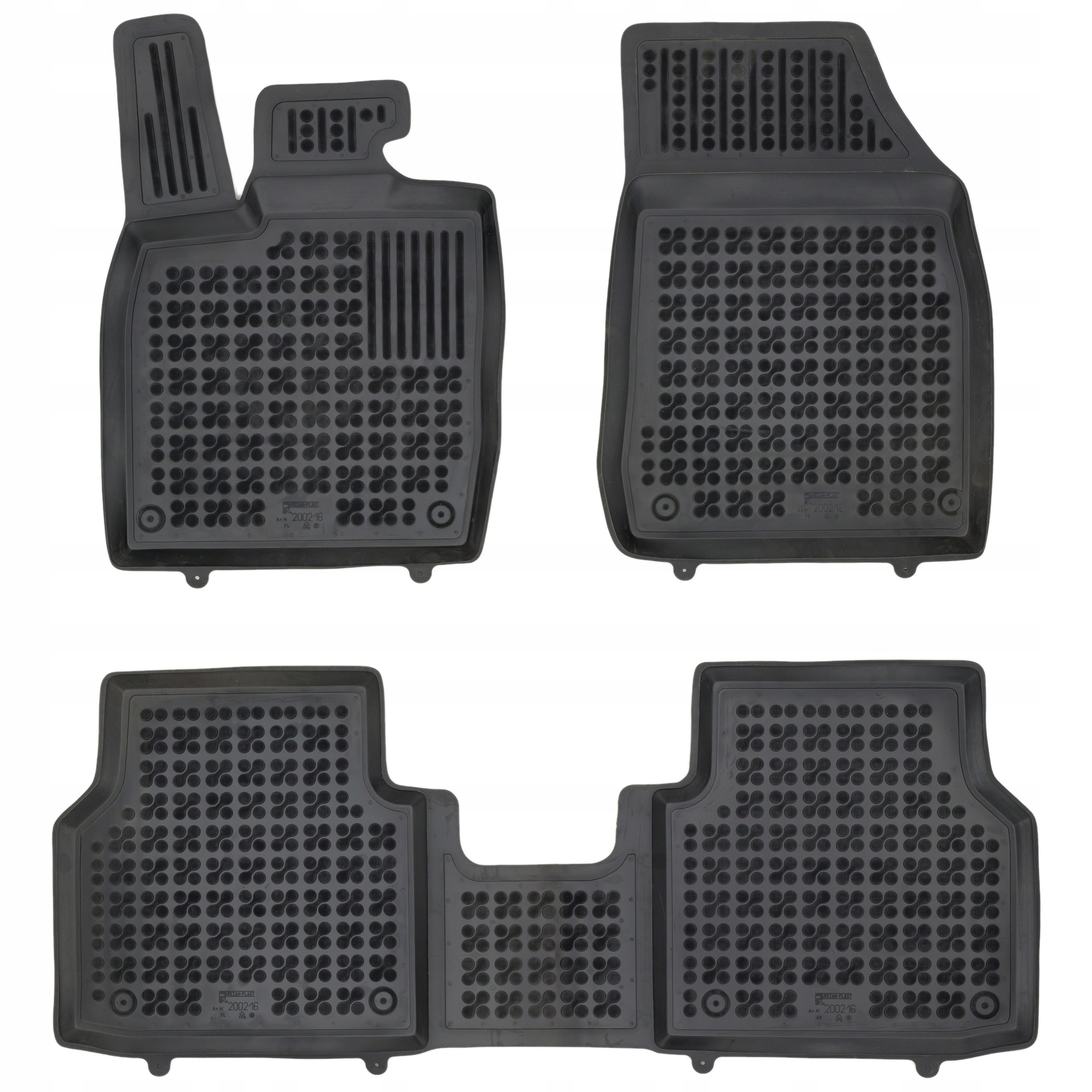 Gumové rohože Škoda Enyaq iV od roku 2020, elektrická verzia, bez montáže