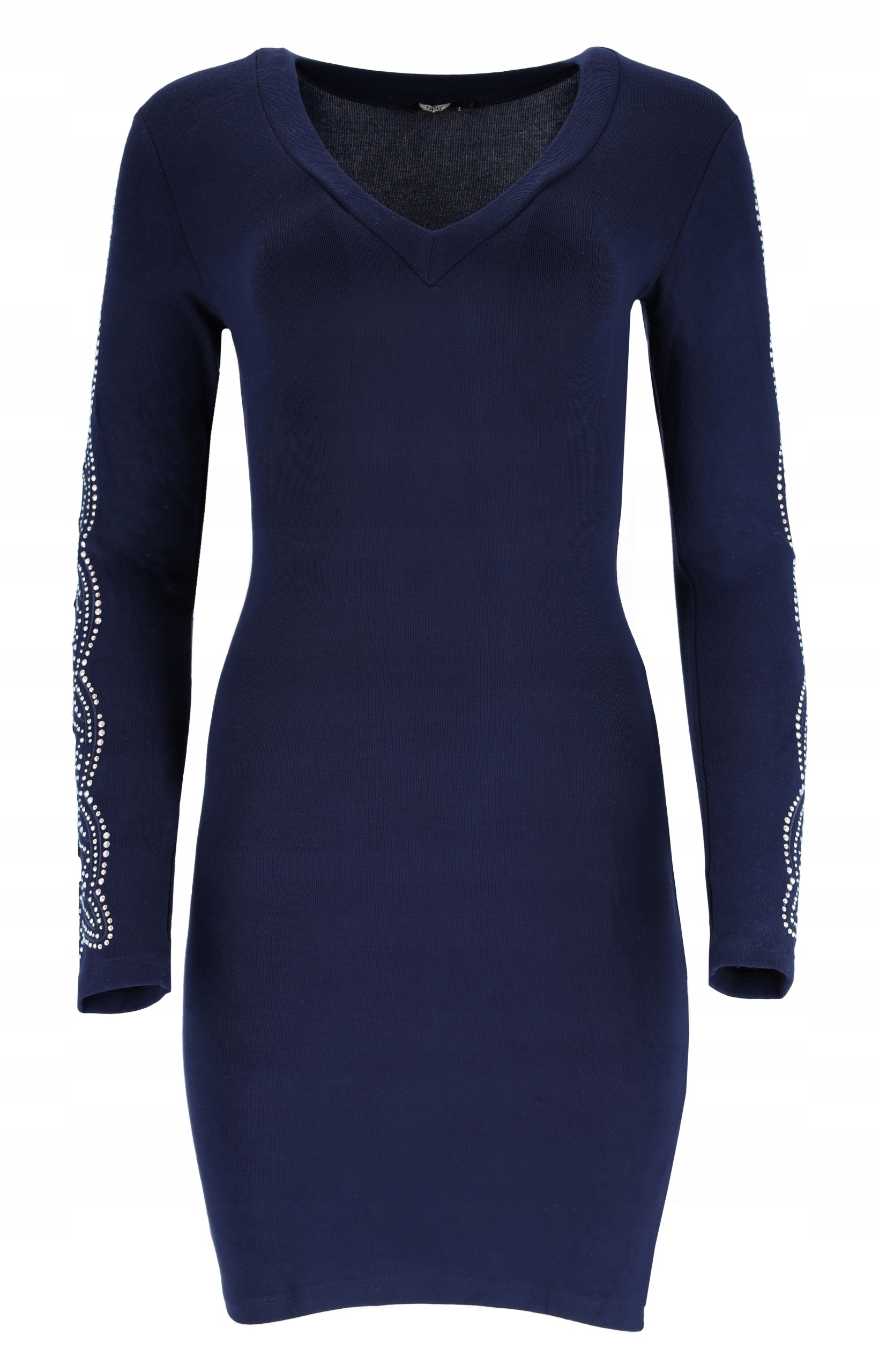 Módní Mini Šaty S Zirkony