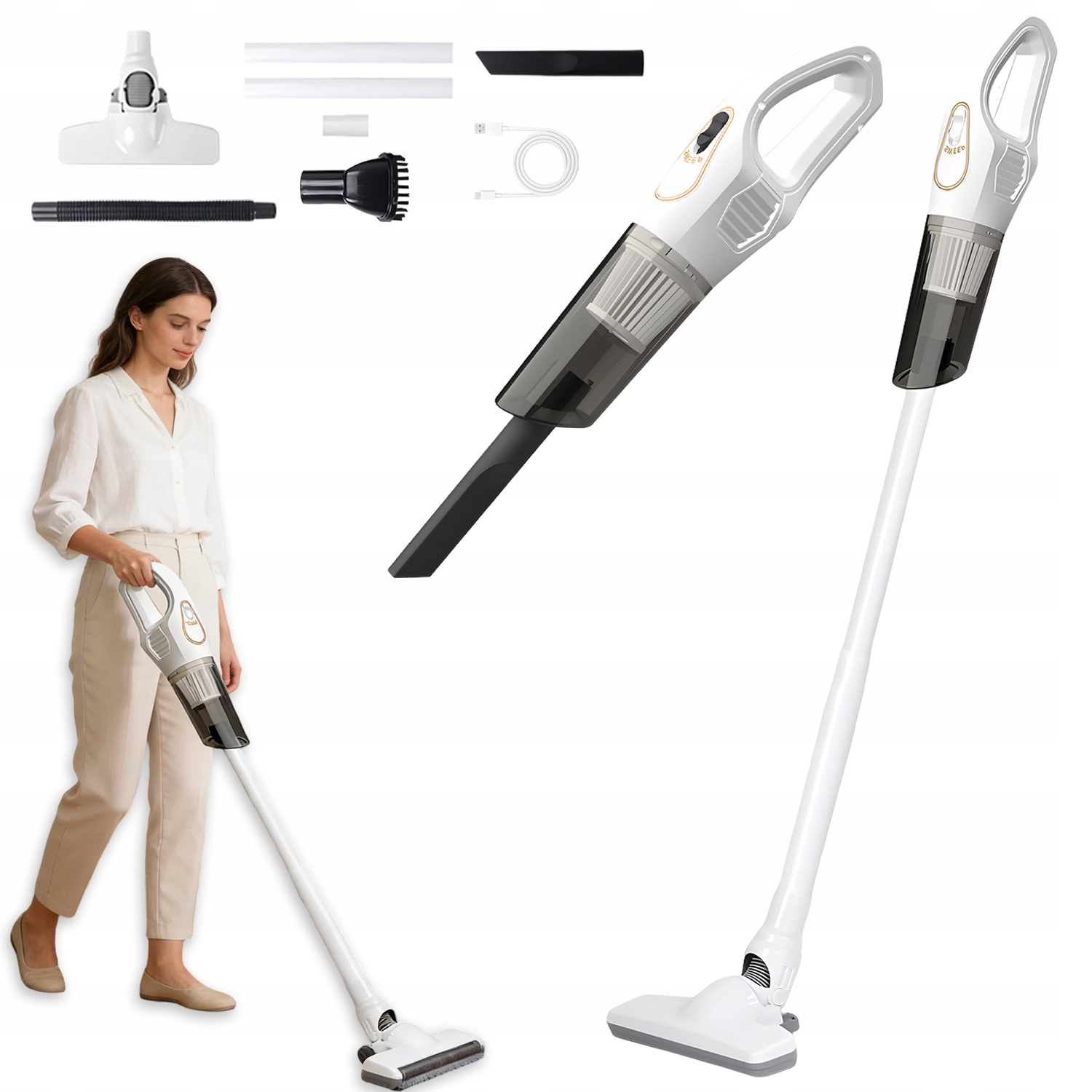 Odkurzacz Bezprzewodowy, Ręczny I Pionowy, Odkurzacz Do Dywanów, Podłóg